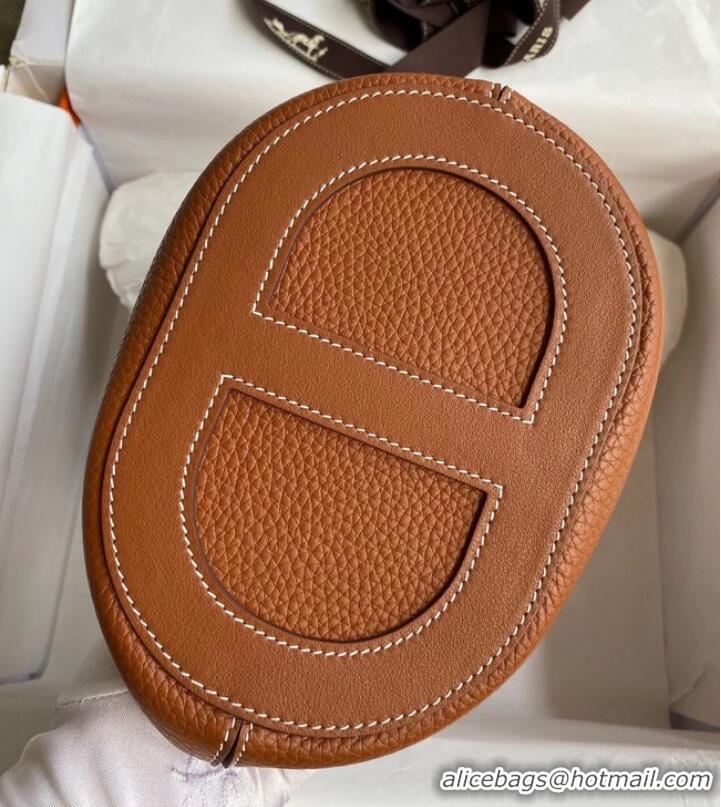 Super Quality Hermes Original Togo Leather Bag H3602 Brown