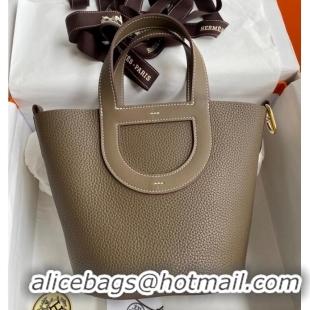 Trendy Design Hermes Original Togo Leather Bag H3602 dark gray