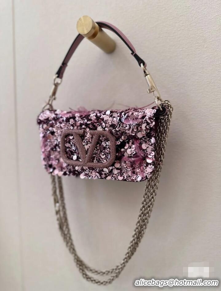 Famous Brand Valentino Baguette Mini Re-Edition bag beads 8BS017A-5