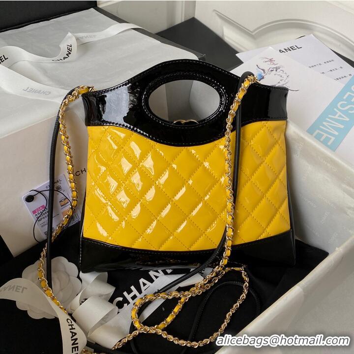 Most Popular CHANEL 31 MINI SHOPPING BAG AS4133 Yellow & Black