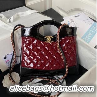 Trendy Design CHANEL 31 MINI SHOPPING BAG AS4133 Burgundy & Black