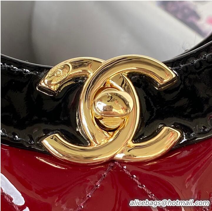 Trendy Design CHANEL 31 MINI SHOPPING BAG AS4133 Burgundy & Black