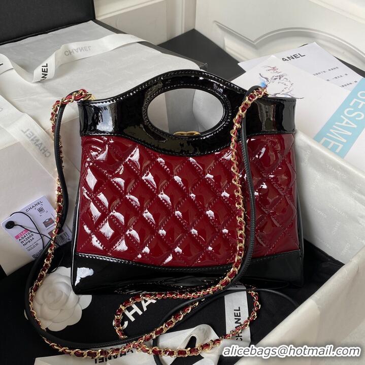 Trendy Design CHANEL 31 MINI SHOPPING BAG AS4133 Burgundy & Black