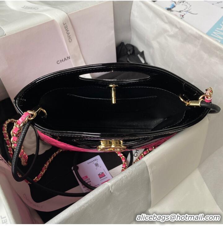 Luxurious Low Cost CHANEL 31 MINI SHOPPING BAG AS4133 Pink & Black