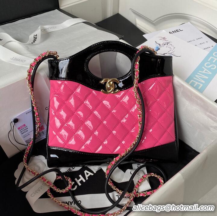 Luxurious Low Cost CHANEL 31 MINI SHOPPING BAG AS4133 Pink & Black