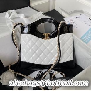 Unique Grade CHANEL 31 MINI SHOPPING BAG AS4133 White & Black