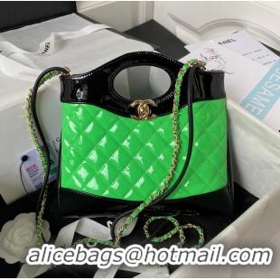 Well Crafted CHANEL 31 MINI SHOPPING BAG AS4133 green & Black