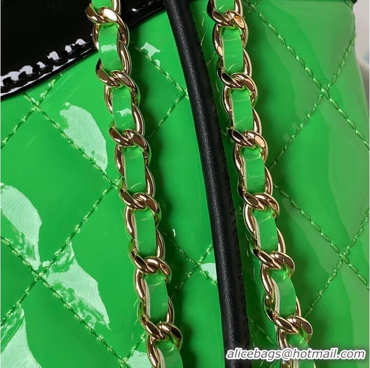 Well Crafted CHANEL 31 MINI SHOPPING BAG AS4133 green & Black