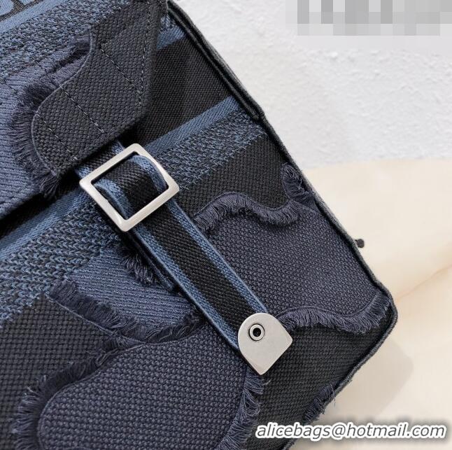 Best Fashion Dior Diorcamp Messenger Bag in Camouflage Embroidered Canvas Bag M1291 Blue