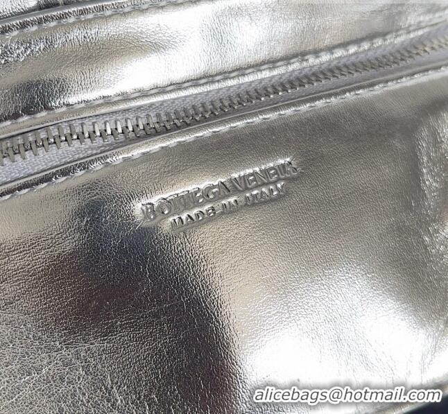 Promotional Bottega Veneta Small Padded Cassette Cross-body Bag 717506 Silver 2023