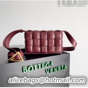 Popular Style Bottega Veneta Small Padded Cassette Cross-body Bag 717506 Burgundy 2023