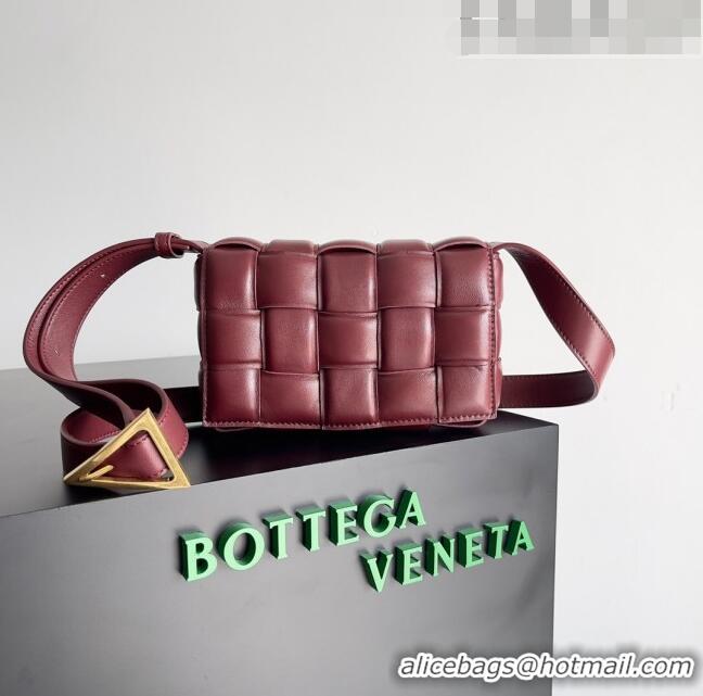 Popular Style Bottega Veneta Small Padded Cassette Cross-body Bag 717506 Burgundy 2023