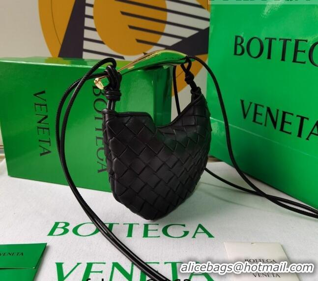 Classic Specials Bottega Veneta Mini Sardine Bag in Intrecciato Leather 744267 Black 2023