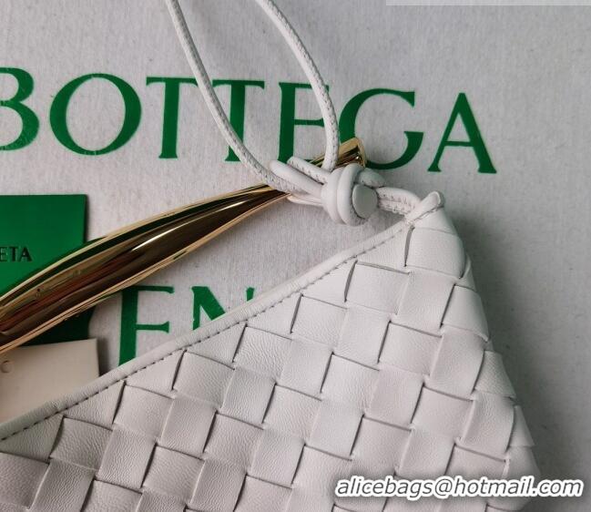 Low Cost Bottega Veneta Mini Sardine Bag in Intrecciato Leather 744267 Chalk White 2023