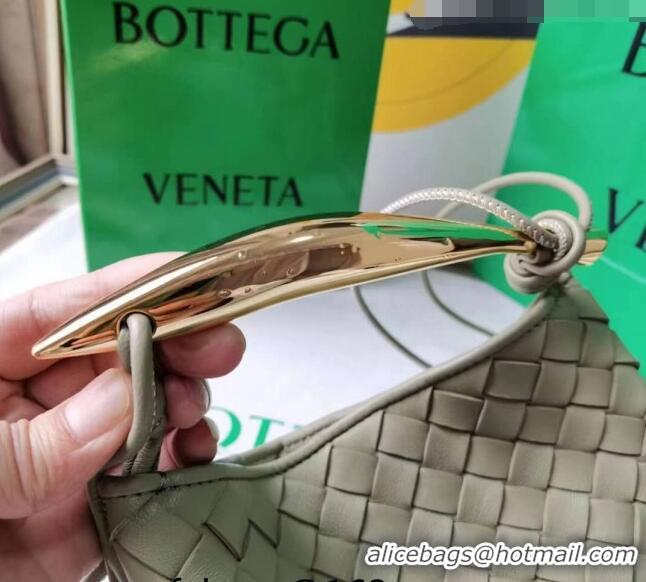 Best Price Bottega Veneta Mini Sardine Bag in Intrecciato Leather 744267 Travertine Green 2023