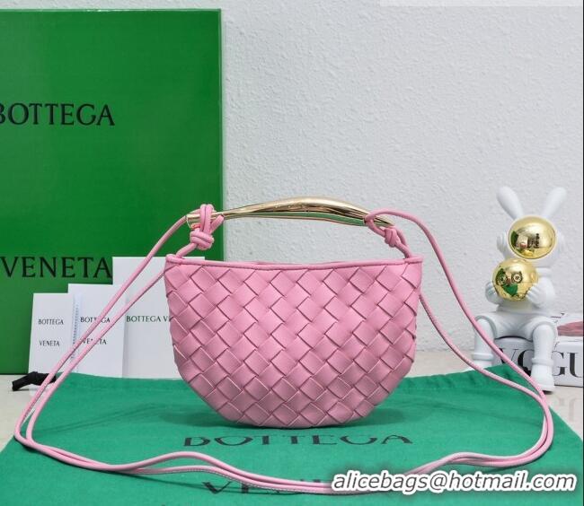 Good Product Bottega Veneta Mini Sardine Bag in Intrecciato Leather 744267 Pink 2023