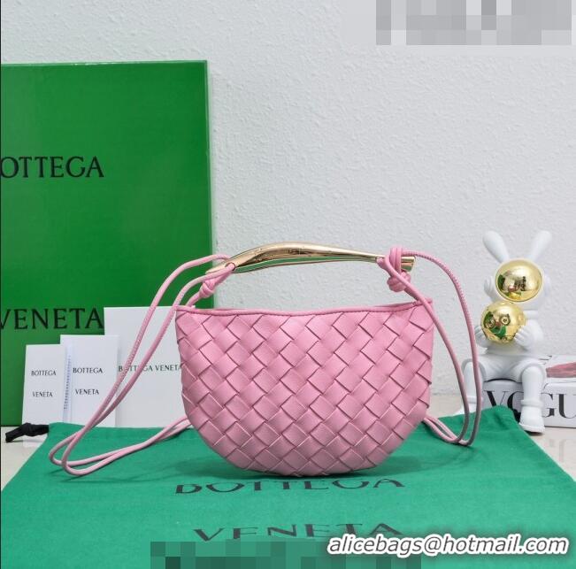 Good Product Bottega Veneta Mini Sardine Bag in Intrecciato Leather 744267 Pink 2023