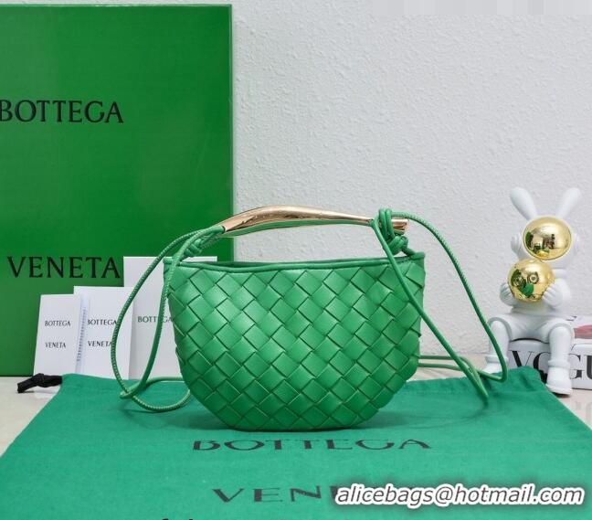 Most Popular Bottega Veneta Mini Sardine Bag in Intrecciato Leather 744267 Green 2023