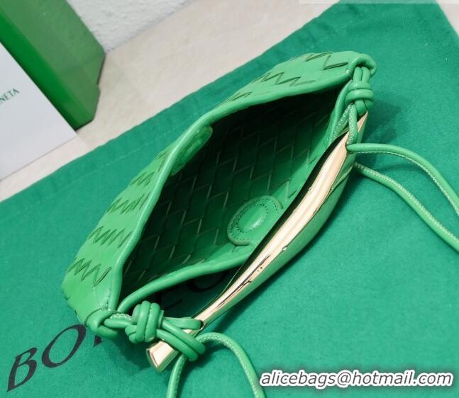 Most Popular Bottega Veneta Mini Sardine Bag in Intrecciato Leather 744267 Green 2023