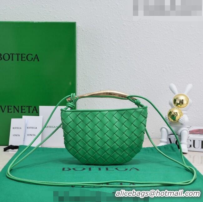 Most Popular Bottega Veneta Mini Sardine Bag in Intrecciato Leather 744267 Green 2023