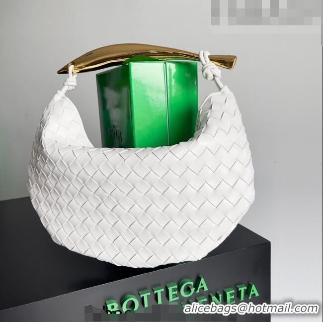 Super Quality Bottega Veneta Sardine Bag in Intrecciato Leather 716082 White 2023