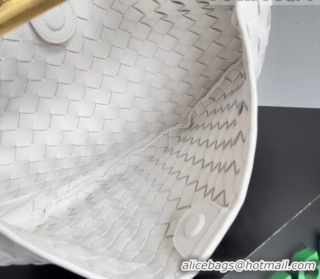 Super Quality Bottega Veneta Sardine Bag in Intrecciato Leather 716082 White 2023