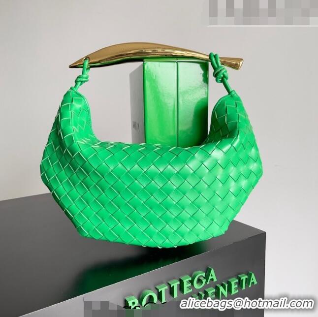 Buy Fashionable Bottega Veneta Sardine Bag in Intrecciato Leather 716082 Green 2023