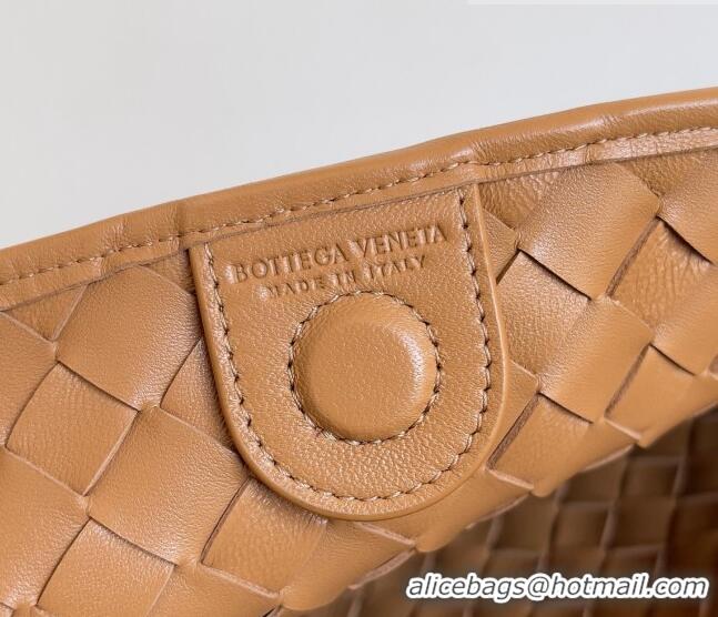 Shop Design Bottega Veneta Sardine Bag in Intrecciato Leather 716082 Light Brown 2023