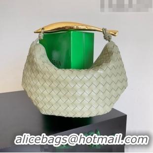 Cheapest Bottega Veneta Sardine Bag in Intrecciato Leather 716082 Travertine Green 2023