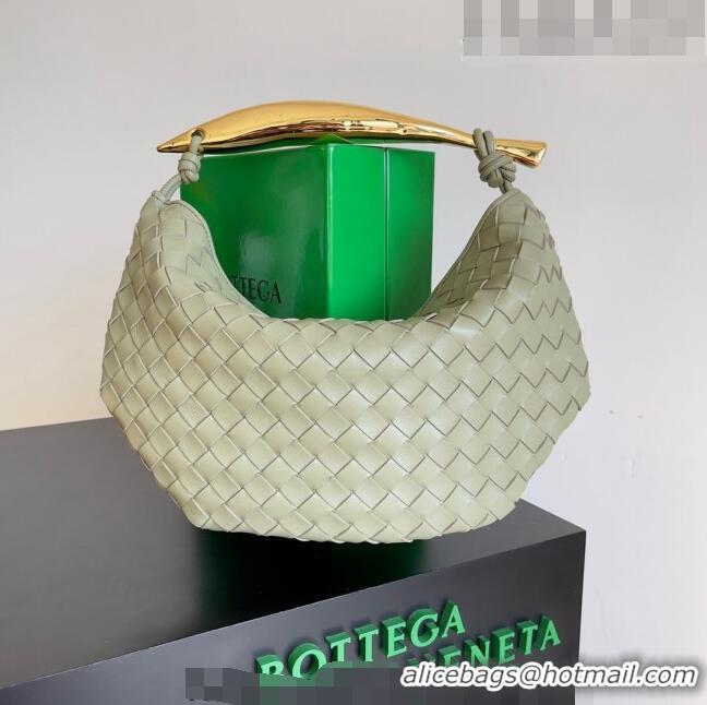 Cheapest Bottega Veneta Sardine Bag in Intrecciato Leather 716082 Travertine Green 2023