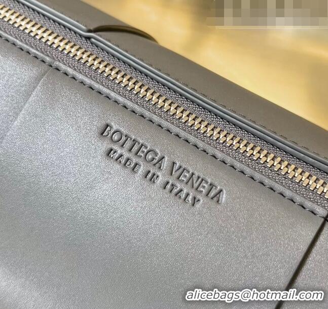 Promotional Bottega Veneta Medium Canette Bag in Maxi-Intrecciato Leather 741562 Grey 2023