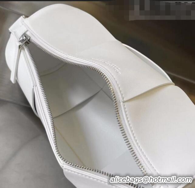 Super Quality Bottega Veneta Medium Canette Bag in Maxi-Intrecciato Leather 741562 White 2023