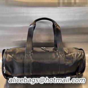 Well Crafted Bottega Veneta Leather Gym Bag 731192 Black 2023