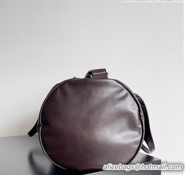 Cheapest Bottega Veneta Leather Gym Bag 731192 Brown 2023