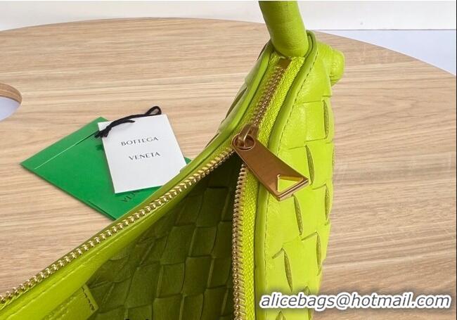 Top Design Bottega Veneta Small Turn Pouch in Intrecciato leather 701023 Kiwi Green 2023