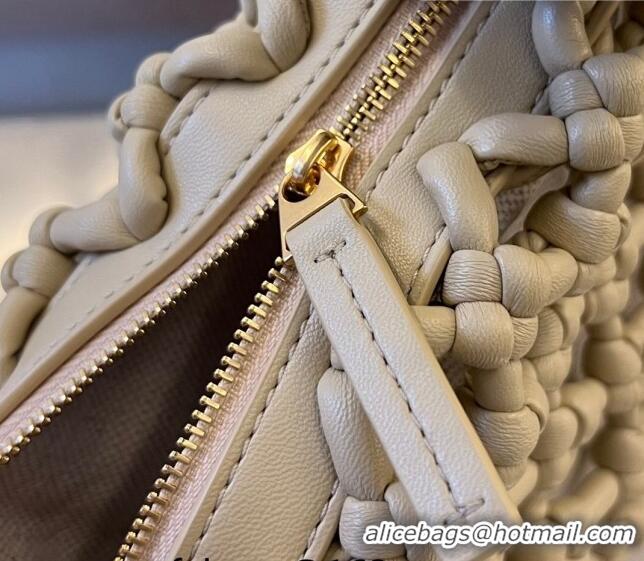 Affordable Price Bottega Veneta Jodie Top Handle Bag 717151 Beige 2023