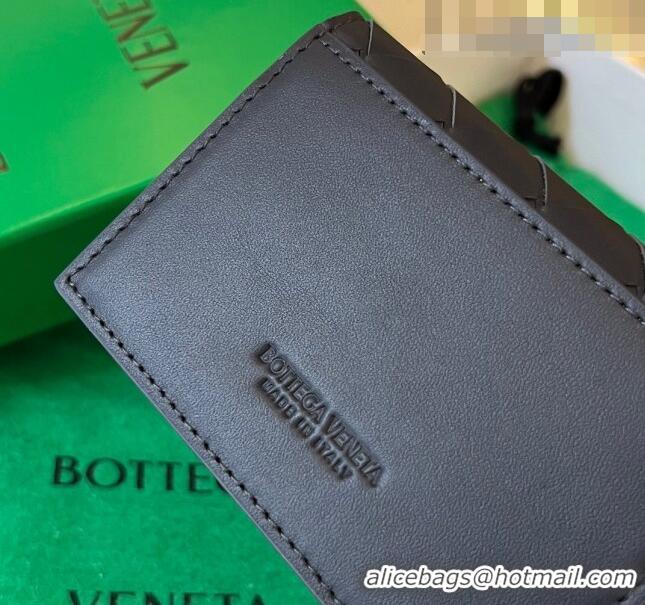 Low Cost Bottega Veneta Intrecciato Leather Business Card Case Wallet 605720 Black 2023