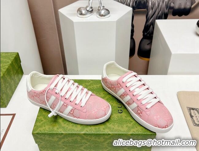 Charming Gucci x Adidas Gazelle GG Canvas Sneakers Pink 406039