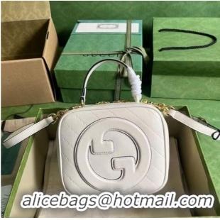 Promotional GUCCI BLONDIE TOP HANDLE BAG 744434 White