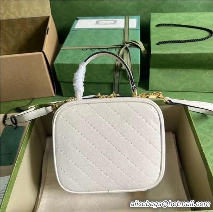 Promotional GUCCI BLONDIE TOP HANDLE BAG 744434 White