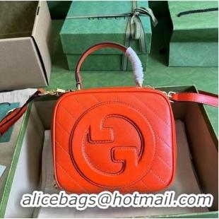 Inexpensive GUCCI BLONDIE TOP HANDLE BAG 744434 Orange