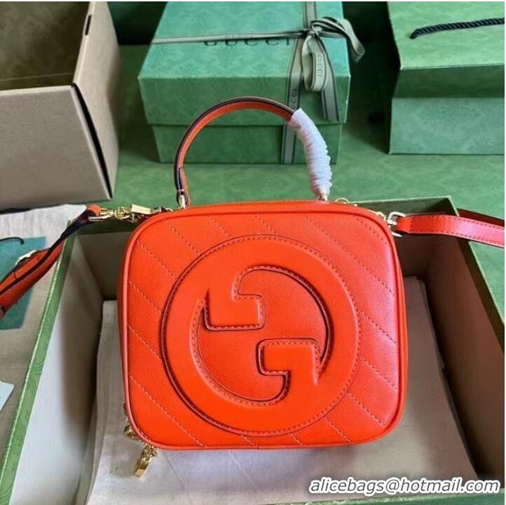 Inexpensive GUCCI BLONDIE TOP HANDLE BAG 744434 Orange