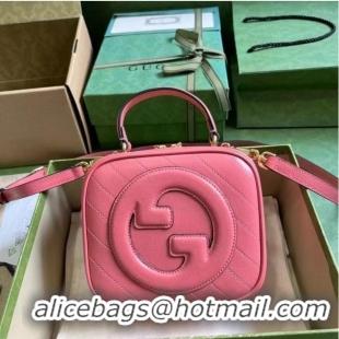 Famous Brand GUCCI BLONDIE TOP HANDLE BAG 744434 Pink