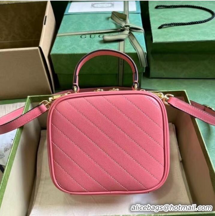 Famous Brand GUCCI BLONDIE TOP HANDLE BAG 744434 Pink