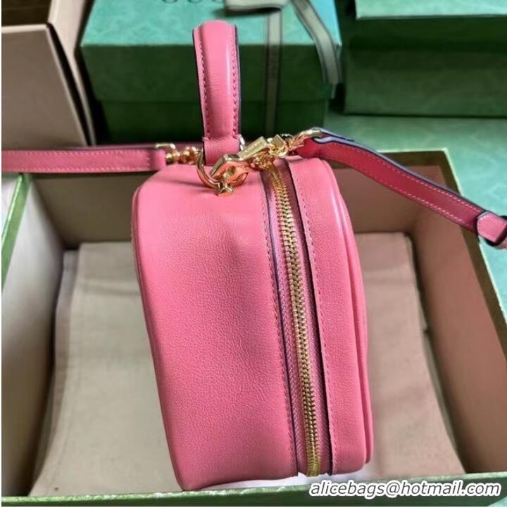 Famous Brand GUCCI BLONDIE TOP HANDLE BAG 744434 Pink