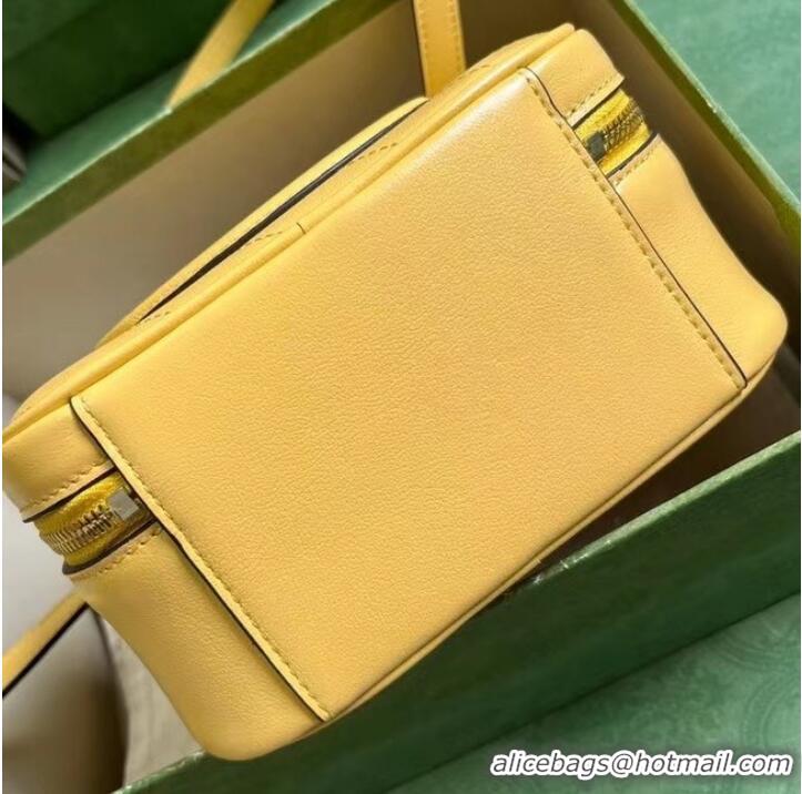 Famous Brand GUCCI BLONDIE TOP HANDLE BAG 744434 Yellow