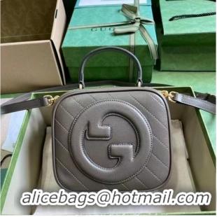 Pretty Style GUCCI BLONDIE TOP HANDLE BAG 744434 Brown