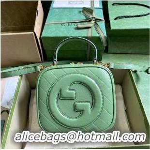 Good Product GUCCI BLONDIE TOP HANDLE BAG 744434 Light green