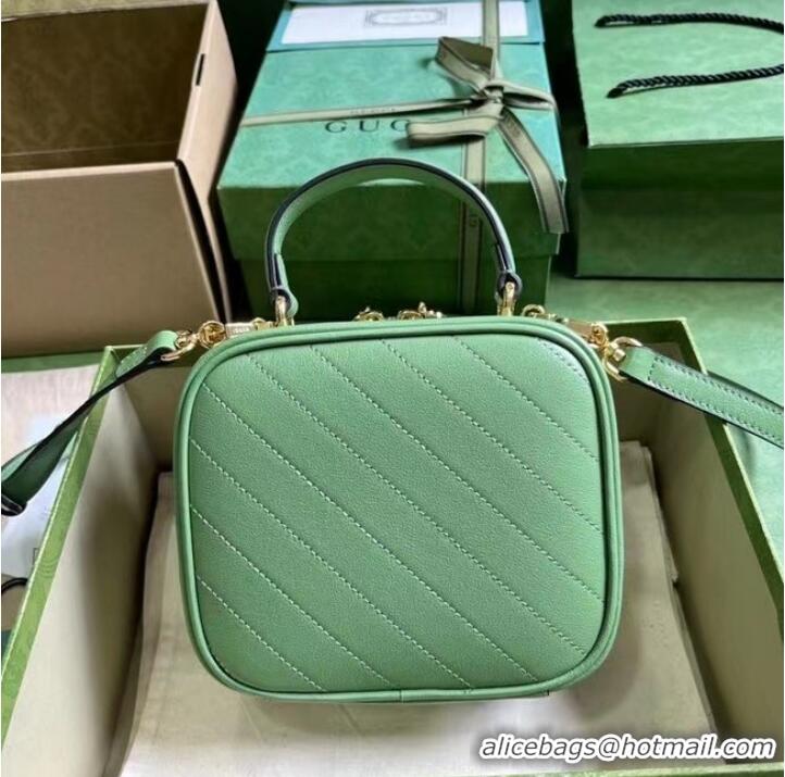 Good Product GUCCI BLONDIE TOP HANDLE BAG 744434 Light green