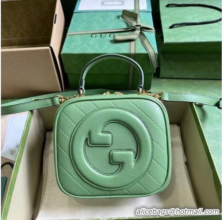 Good Product GUCCI BLONDIE TOP HANDLE BAG 744434 Light green